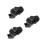 3Sets Black Plastic Push Button Latch for Cabinet and Boat Door Lock 3