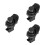 3Sets Black Plastic Push Button Latch for Cabinet and Boat Door Lock 4