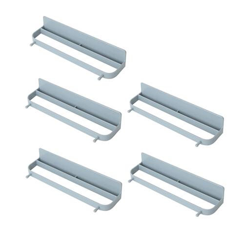 10Pcs Punch-Free Grey Wall Slippers Shelf Space-Saving Shoes Organizer
