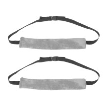 2Pcs Lightweight Baby High Chair Straps Grey Fabric