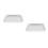 2Pcs Durable Aluminum Alloy Pizza Crisper Pan Oven Baking Tray 8