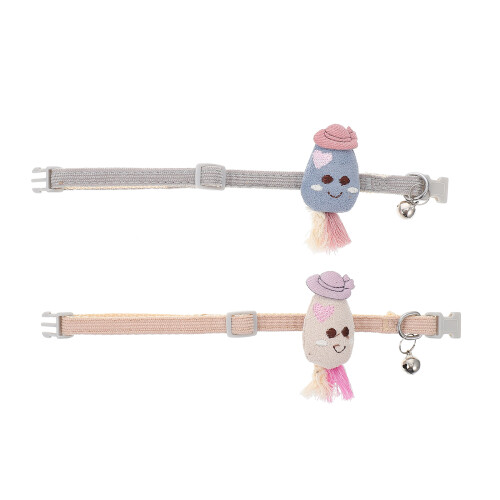 4Pcs Washable Adjustable Dog Training Collars with Bells for Pets 2