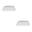 2Pcs Durable Aluminum Alloy Pizza Crisper Pan Oven Baking Tray 4