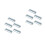 10Pcs Punch-Free Grey Wall Slippers Shelf Space-Saving Shoes Organizer 9