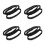 4Pcs Heat-Resistant Garment Steamer Brush Attachments Black Plastic 6