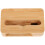 4Pcs Light Brown Bamboo Phone Stand Amplifier Loudspeaker for Home 2