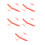 5Pcs Red Bird Design DIY Model Planes for Kids Hands-on Creative Play 3