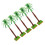 15Pcs Multi Use Coconut Tree Dessert Toppers Mini Cake Picks for Party 2