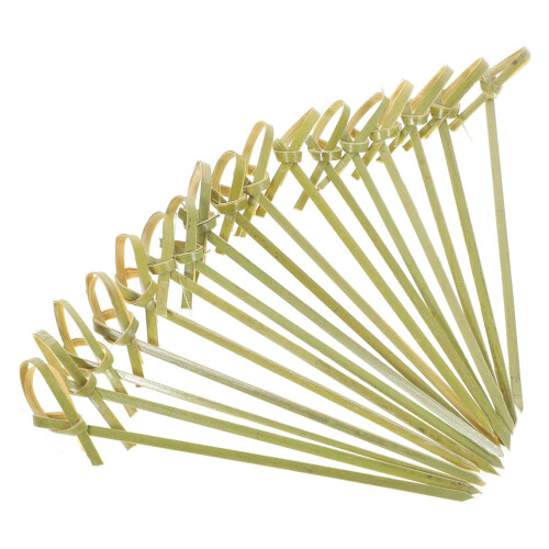 1200Pcs Bamboo Skewer Sticks Light Yellow for Appetizers Fruit Snacks 1