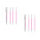 2Sets Pink Cosmetic Tattooing Pen Eyebrow Mapping Tool 6