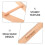 2Pcs Solid Wood Measuring Rulers Versatile Teaching Aid for School Use 8