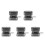 5Pcs Orange Metal Ashtray Rectangular Windproof Lid Portable for Home 6