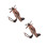 2Pcs Zinc Alloy Retro Plane Model Decorative Mini Diecast Airplane 8
