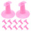 24Pcs Nail Art Practice Display Stand Pink Plastic Finger Holder 2