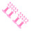 24Pcs Nail Art Practice Display Stand Pink Plastic Finger Holder 3