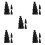 15Pcs Black Rubber Grommets Cable Protectors Fire-Resistant Waterproof 10