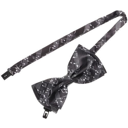 5Pcs Durable Black Polyester Mens Bowtie Formal Occasion Accessory 1