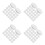 200Pcs White Sponge Nail Polishing Discs DIY Buffer Pads for Home Use 9