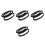 4Pcs Heat-Resistant Garment Steamer Brush Attachments Black Plastic 8