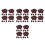 2000Pcs Coffee Foil Wrapping Paper for Chocolate, Truffle, and Candy 7