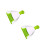 2Pcs Green Dustpan and Broom Set for Efficient Small Cage Cleaning 9