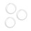 3Pcs White PVC Water Filter Drain Hose Under Sink Flexible and Durable 9