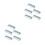10Pcs Punch-Free Grey Wall Slippers Shelf Space-Saving Shoes Organizer 5