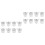 16Pcs Decorative Small Metal Buckets Silver Candy Snack Holders 5