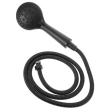 4Pcs Handheld Shower Heads Black ABS Detachable Strong Water Pressure
