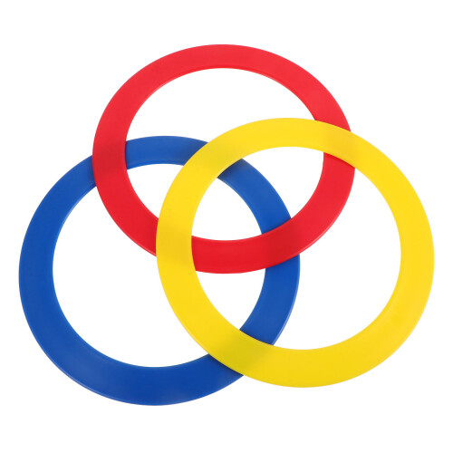 12Pcs Assorted Color Circus Hand Rings for Juggling Training and Shows 1