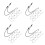 40Pcs 3.5mm Plug to Bare Wire Black Audio Cable for Speaker Fix 10