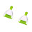 2Pcs Green Dustpan and Broom Set for Efficient Small Cage Cleaning 7