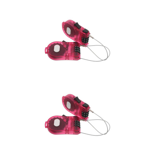 4Pcs Retractable Cable Lock for Snowboard, Bike, Scooter - 2