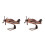 2Pcs Zinc Alloy Retro Plane Model Decorative Mini Diecast Airplane 9