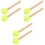 6Pcs Wooden Drumsticks Felt Head Percussion 4