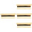 4Pcs Golden Practical Guitar Slide Bars Lightweight Guitar Accessory 6