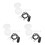 3Sets Wear-Resistant Hearing Amplifier Security Lanyard Nylon Black 8