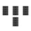 16Pcs Plastic Bike Model Display Stands Black Organizer Racks 9