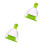 2Pcs Green Dustpan and Broom Set for Efficient Small Cage Cleaning 8