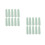 80Pcs Two-Sided Nail Buffer Polishing Sponge Light Green for Artworks 5