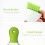 2Pcs Green Dustpan and Broom Set for Efficient Small Cage Cleaning 10
