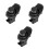 3Sets Black Plastic Push Button Latch for Cabinet and Boat Door Lock 6