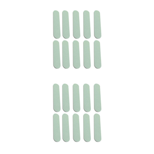80Pcs Two-Sided Nail Buffer Polishing Sponge Light Green for Artworks 1