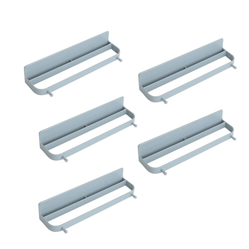 10Pcs Punch-Free Grey Wall Slippers Shelf Space-Saving Shoes Organizer 1