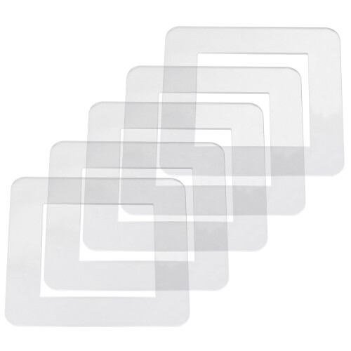 15Pcs Acrylic Protective Light Covers Decorative Clear Wall Plates 1