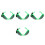 4Pcs LED Glow Alien Sunglasses Multi Color Glasses for Adults 8