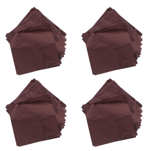 2000Pcs Coffee Foil Wrapping Paper for Chocolate, Truffle, and Candy