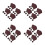 2000Pcs Coffee Foil Wrapping Paper for Chocolate, Truffle, and Candy 5