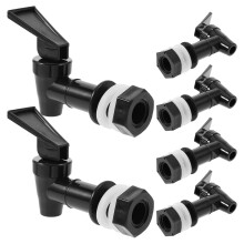24Pcs Water Cooler Spigot Plastic Replacement Faucets Black Durable
