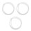 3Pcs White PVC Water Filter Drain Hose Under Sink Flexible and Durable 8